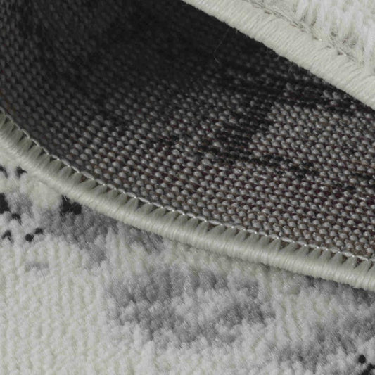 7' X 10' Black Oriental Area Rug