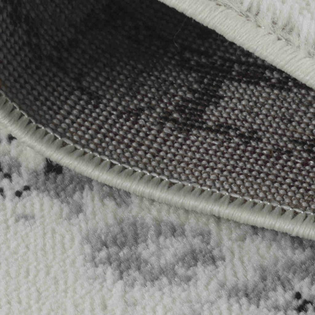 7' X 10' Black Oriental Area Rug