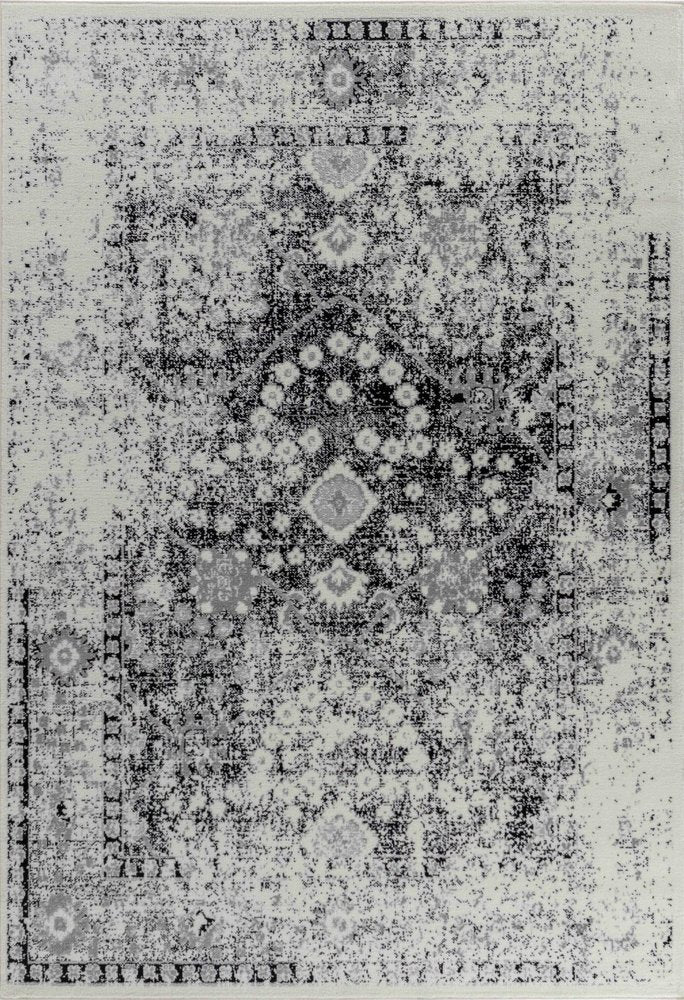 8' X 11' Black Oriental Area Rug