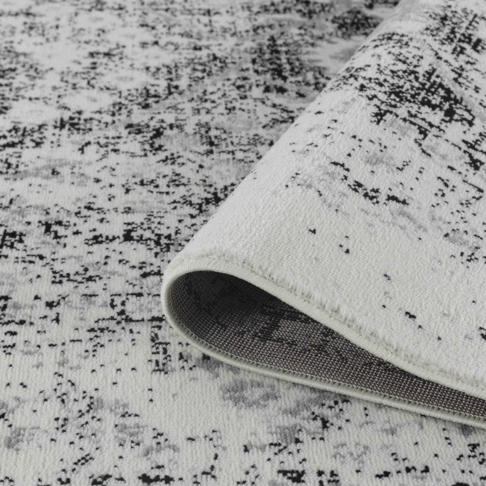 8' X 11' Black Oriental Area Rug