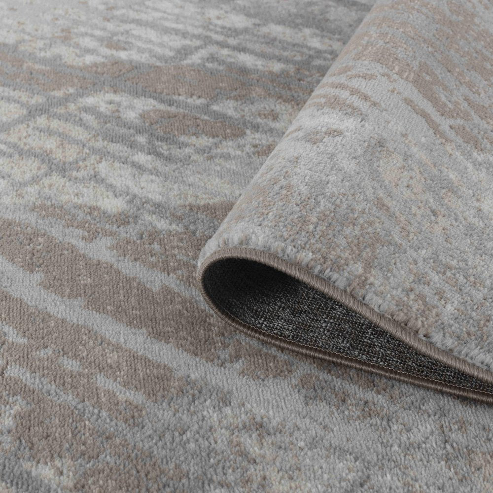 4' X 6' Brown Abstract Area Rug