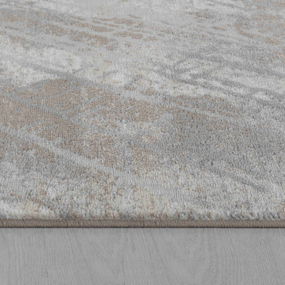 5' X 8' Brown Abstract Area Rug