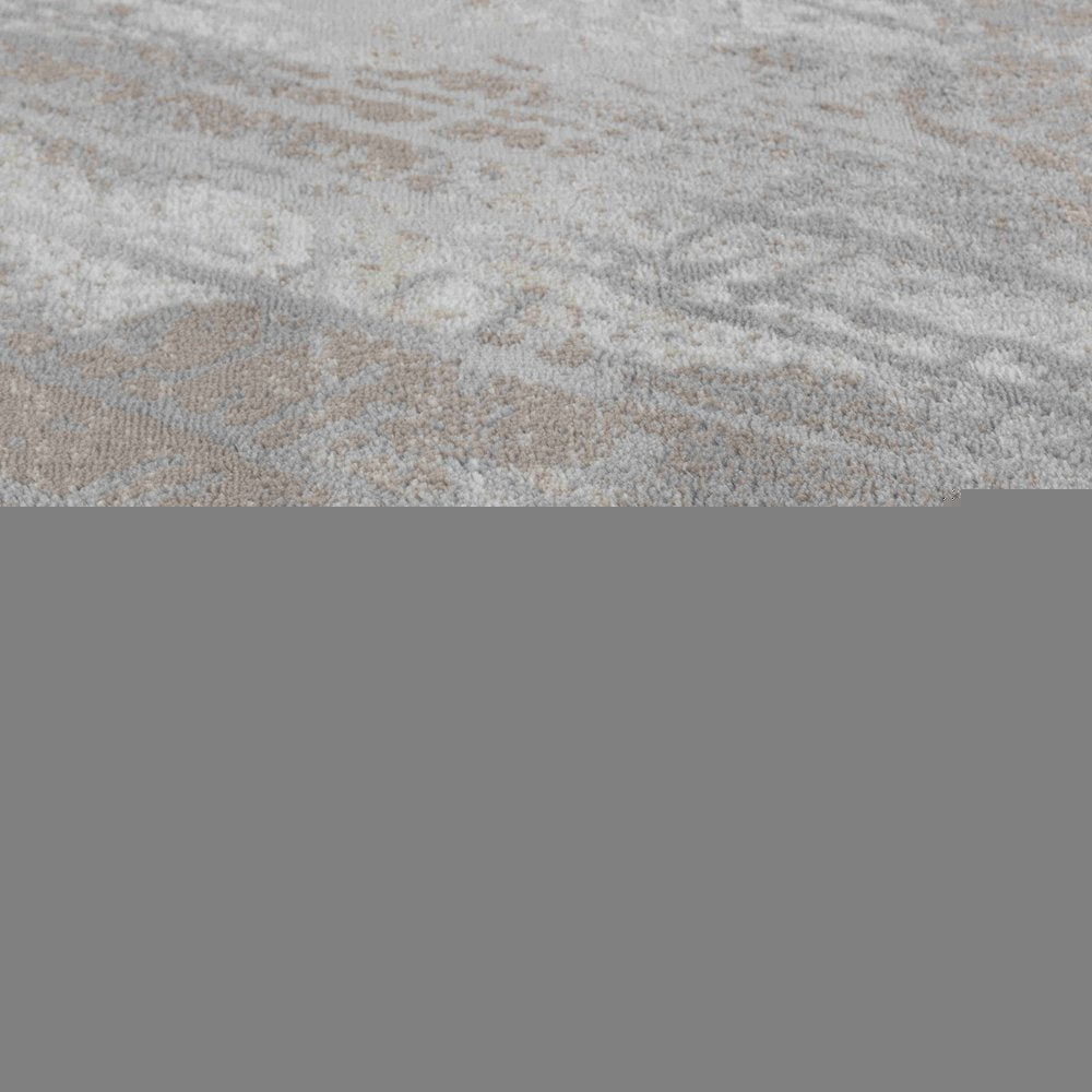 7' X 10' Brown Abstract Area Rug