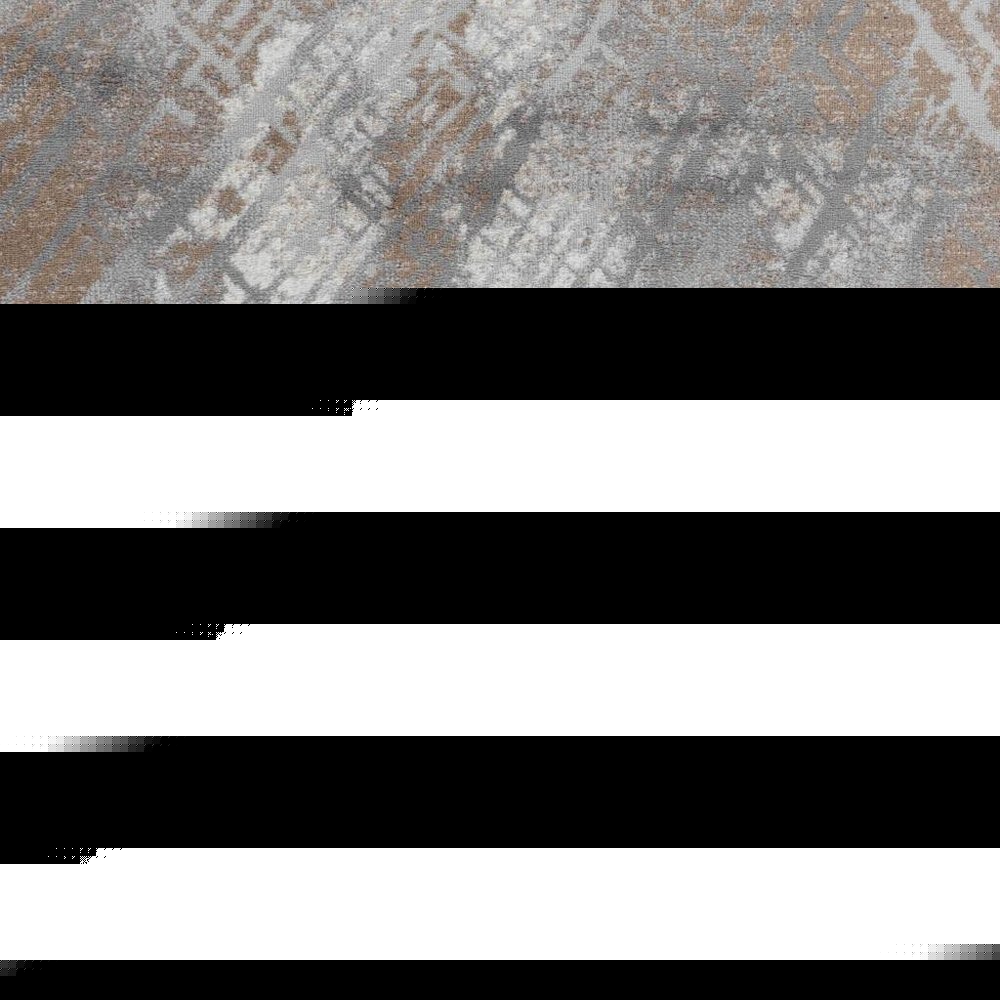 7' X 10' Brown Abstract Area Rug