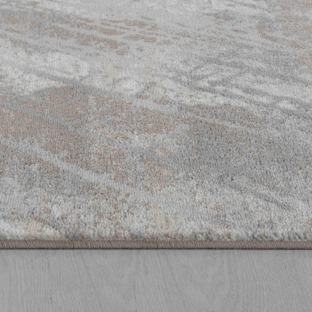 8' X 11' Brown Abstract Area Rug