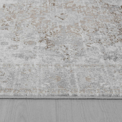 7' X 10' Brown Oriental Area Rug