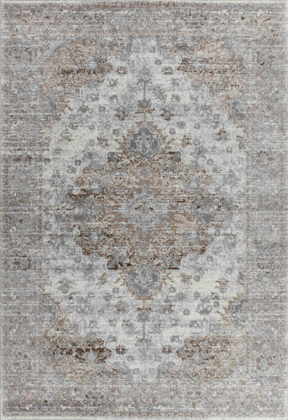 8' X 11' Brown Oriental Area Rug