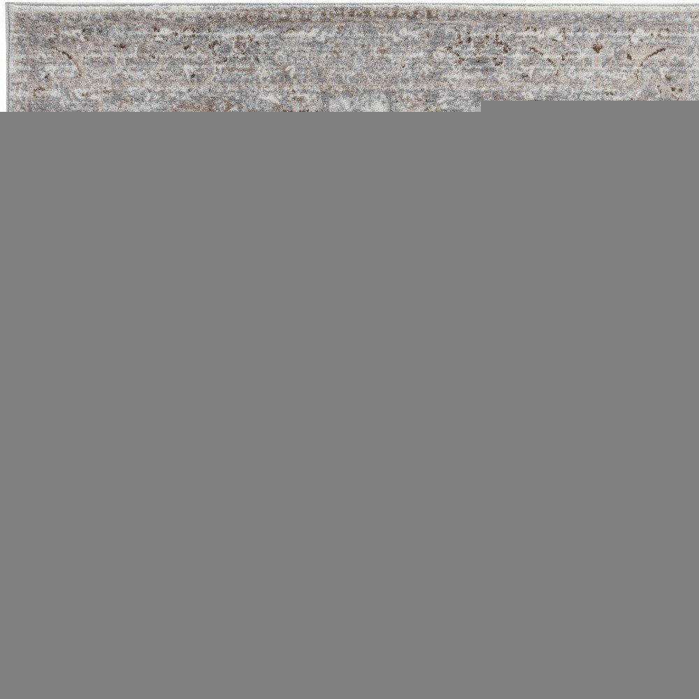 8' X 11' Brown Oriental Area Rug