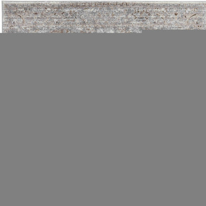 8' X 11' Brown Oriental Area Rug