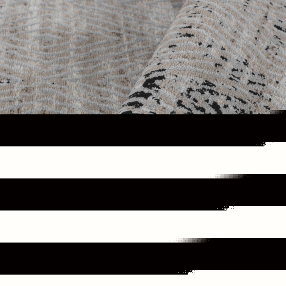 5' X 8' Brown Geometric Area Rug