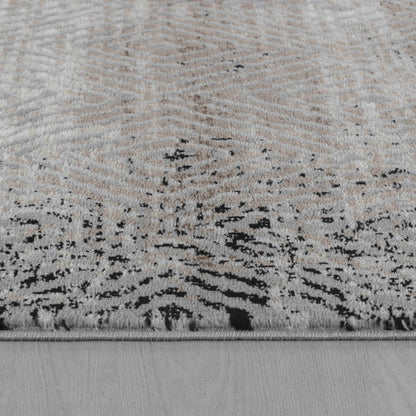 5' X 8' Brown Geometric Area Rug