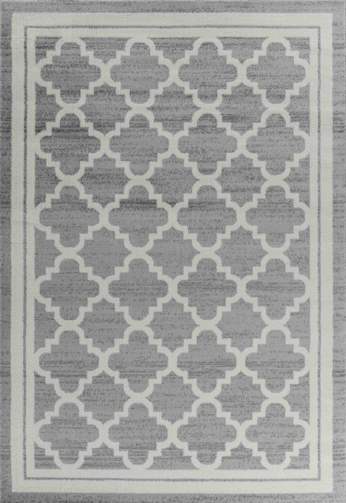 4' X 6' Grey Moroccan Area Rug