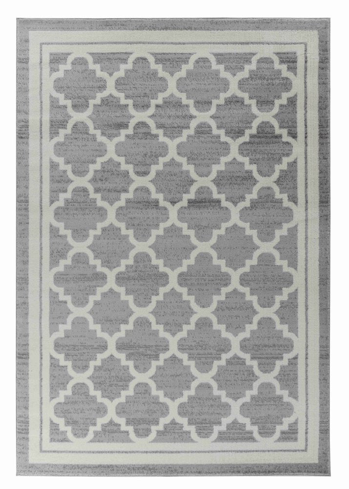 4' X 6' Grey Moroccan Area Rug