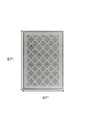 4' X 6' Grey Moroccan Area Rug
