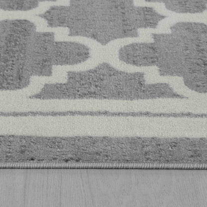 5' X 8' Grey Moroccan Area Rug