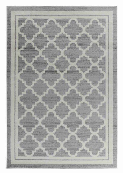 7' X 10' Grey Moroccan Area Rug