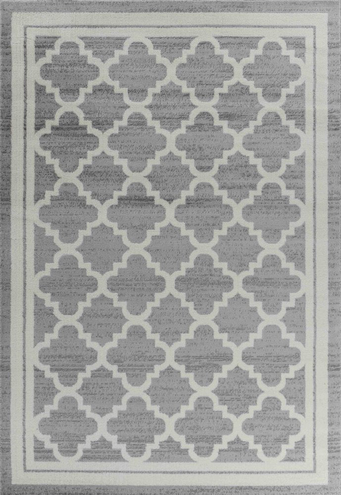 8' X 11' Grey Moroccan Area Rug