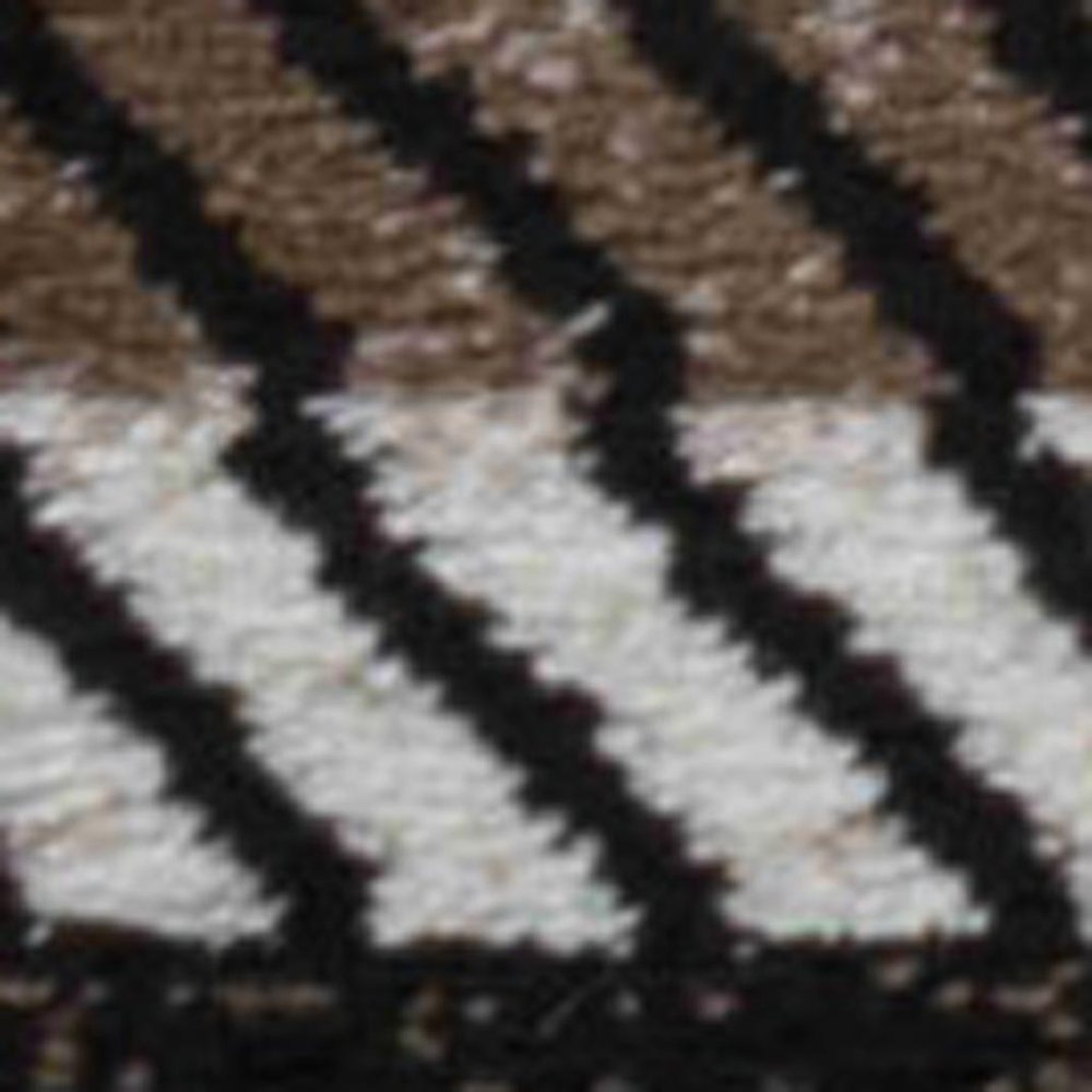 4' X 6' Beige Striped Area Rug
