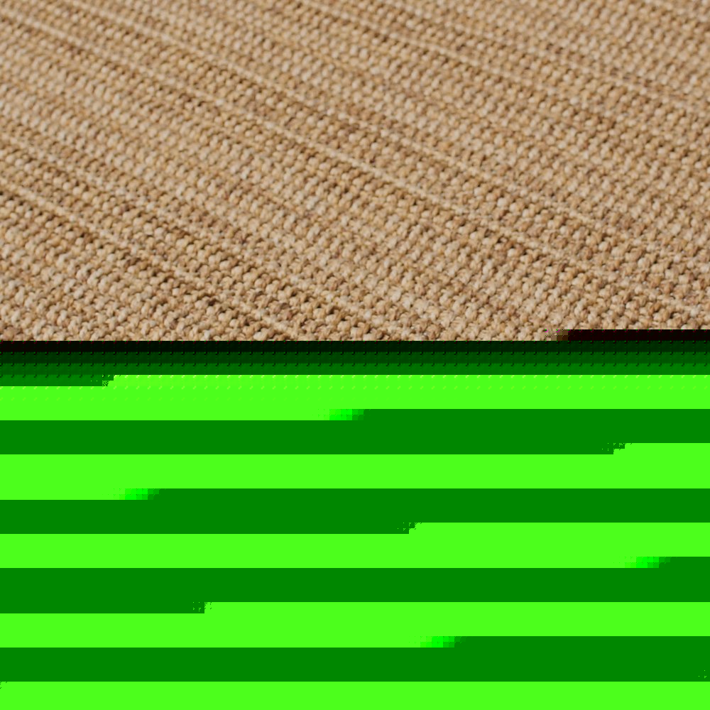 5' X 8' Tan Striped Stain Resistant Indoor Outdoor Area Rug