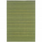 9' X 13' Green Stain Resistant Indoor Outdoor Area Rug
