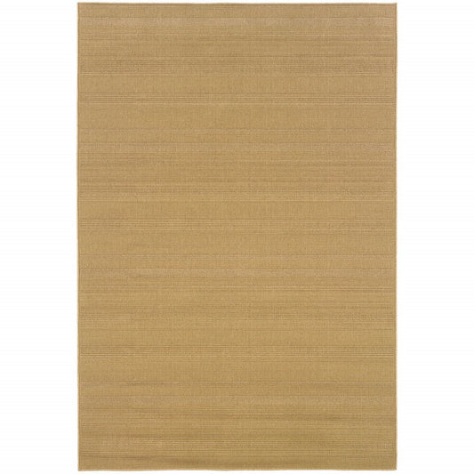 2' X 4' Beige Stain Resistant Indoor Outdoor Area Rug