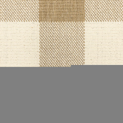 2' X 8' Gray and Ivory Geometric Stain Resistant Indoor Outdoor Area Rug