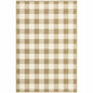 7' X 10' Gray and Ivory Geometric Stain Resistant Indoor Outdoor Area Rug