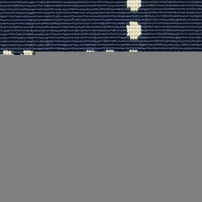 5' X 8' Blue and Ivory Geometric Stain Resistant Indoor Outdoor Area Rug