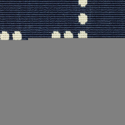 8' X 11' Blue and Ivory Geometric Stain Resistant Indoor Outdoor Area Rug