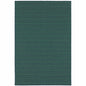 4' X 6' Blue and Green Geometric Stain Resistant Indoor Outdoor Area Rug