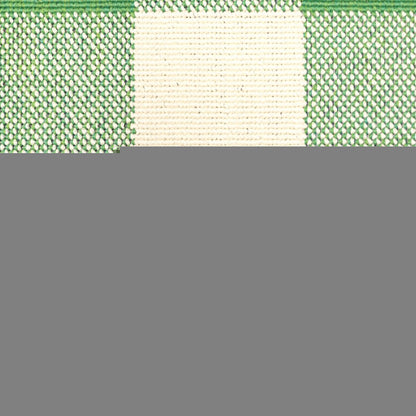 2' X 3' Green and Ivory Geometric Stain Resistant Indoor Outdoor Area Rug