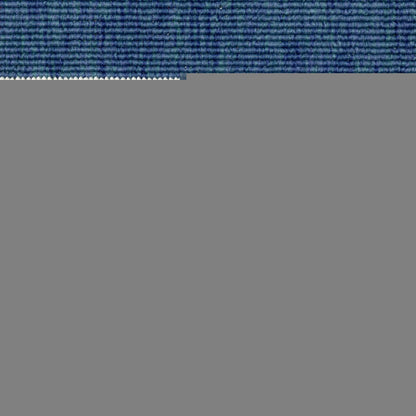 2' X 8' Blue and Ivory Geometric Stain Resistant Indoor Outdoor Area Rug