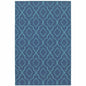 2' X 3' Blue Geometric Stain Resistant Indoor Outdoor Area Rug