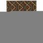 7' X 10' Brown and Ivory Geometric Stain Resistant Indoor Outdoor Area Rug