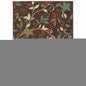2' X 4' Brown Floral Stain Resistant Indoor Outdoor Area Rug