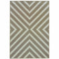 9' X 13' Blue and Gray Geometric Stain Resistant Indoor Outdoor Area Rug
