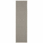 2' X 7' Beige Geometric Stain Resistant Indoor Outdoor Area Rug