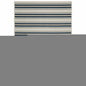 5' X 7' Blue and Beige Geometric Stain Resistant Indoor Outdoor Area Rug