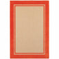 2' X 3' Orange Stain Resistant Indoor Outdoor Area Rug