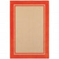 2' X 3' Orange Stain Resistant Indoor Outdoor Area Rug