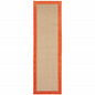 2' X 8' Orange Stain Resistant Indoor Outdoor Area Rug