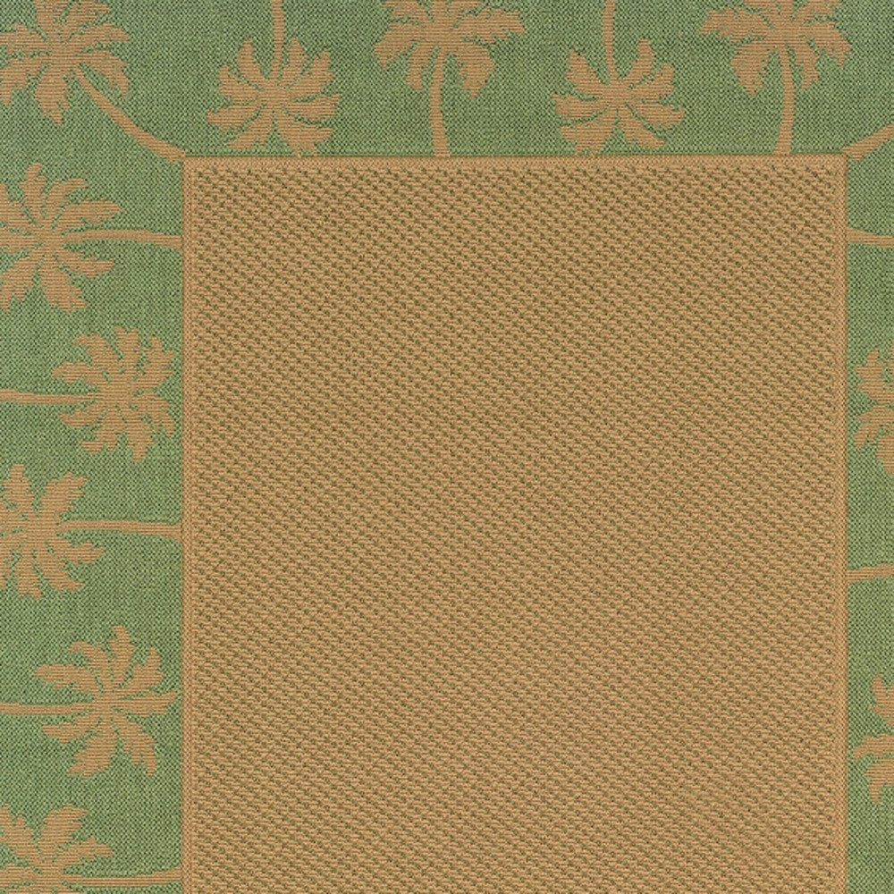 9' X 13' Beige Stain Resistant Indoor Outdoor Area Rug