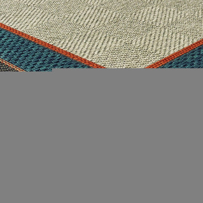 8' X 10' Blue and Gray Stain Resistant Indoor Outdoor Area Rug
