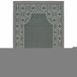 8' X 11' Gray and Ivory Stain Resistant Indoor Outdoor Area Rug