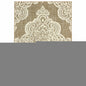 8' X 11' Tan Oriental Stain Resistant Indoor Outdoor Area Rug