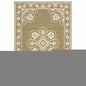 9' X 13' Tan Oriental Stain Resistant Indoor Outdoor Area Rug