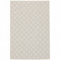 7' X 9' Gray and Ivory Geometric Stain Resistant Indoor Outdoor Area Rug