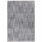 5' X 8' Grey Shag Power Loom Stain Resistant Area Rug