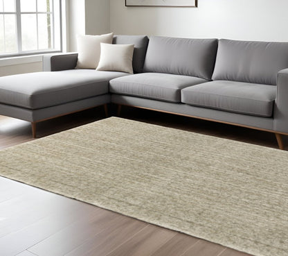 10' X 13' Stone Shag Power Loom Stain Resistant Area Rug