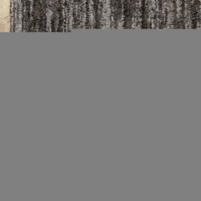 10' X 13' Charcoal Shag Power Loom Stain Resistant Area Rug